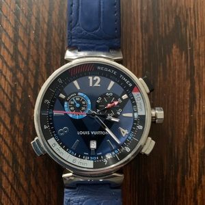 Blue Louis Vuitton watch